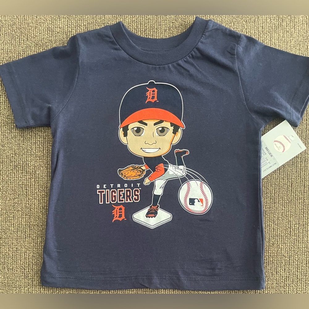 NWT Toddler Boy’s Detroit Tigers Baseball Short Sleeve T-Shirt Size 3T